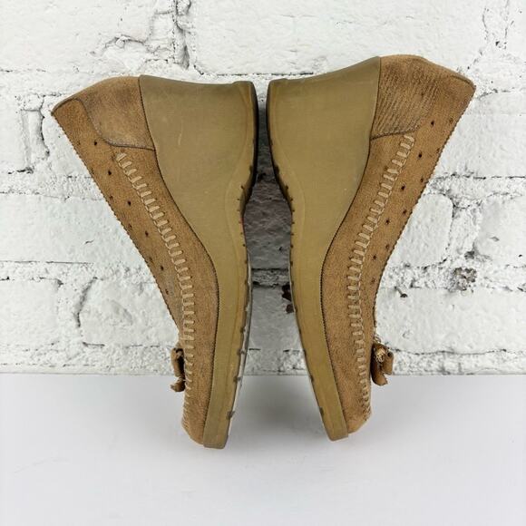 Vintage 90’s Y2K Bongo Faux Suede Wedge Platforms - Picture 8 of 11